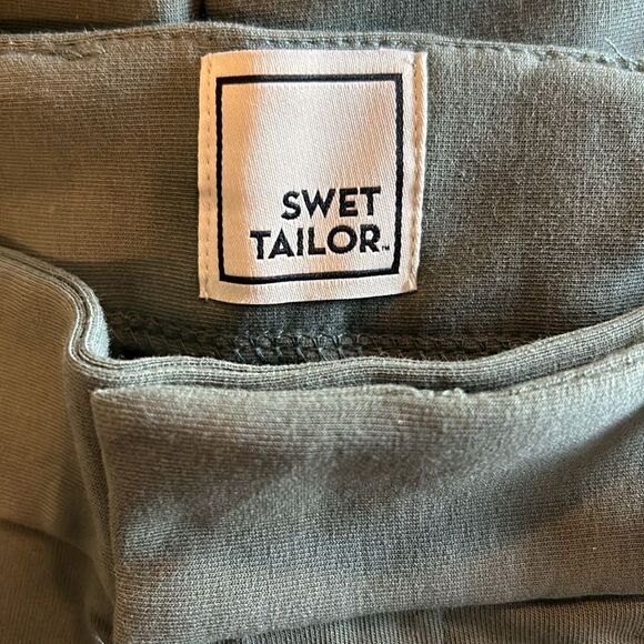 NEW Swet Tailor Mens Olive Shorts - Picture 7 of 8